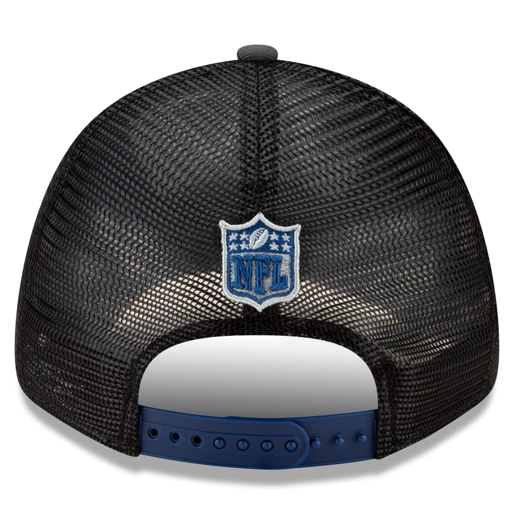 Indianapolis Colts New Era 2021 NFL Draft 9FORTY Snapback Curve Hat - Graphite