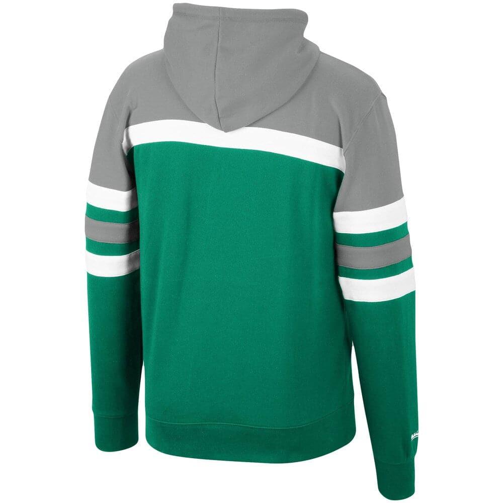 New York Jets Mitchell & Ness NFL Head Coach Premium Hoodie Jumper - Green
