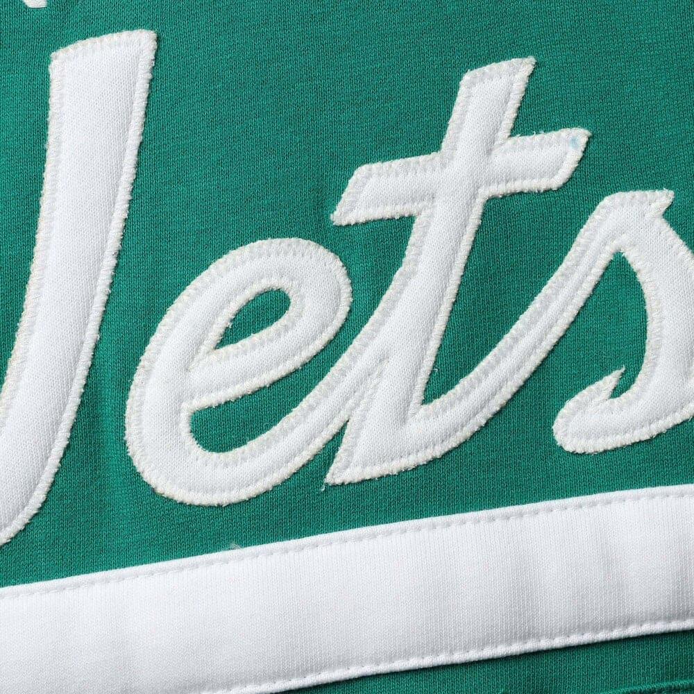 New York Jets Mitchell & Ness NFL Head Coach Premium Hoodie Jumper - Green
