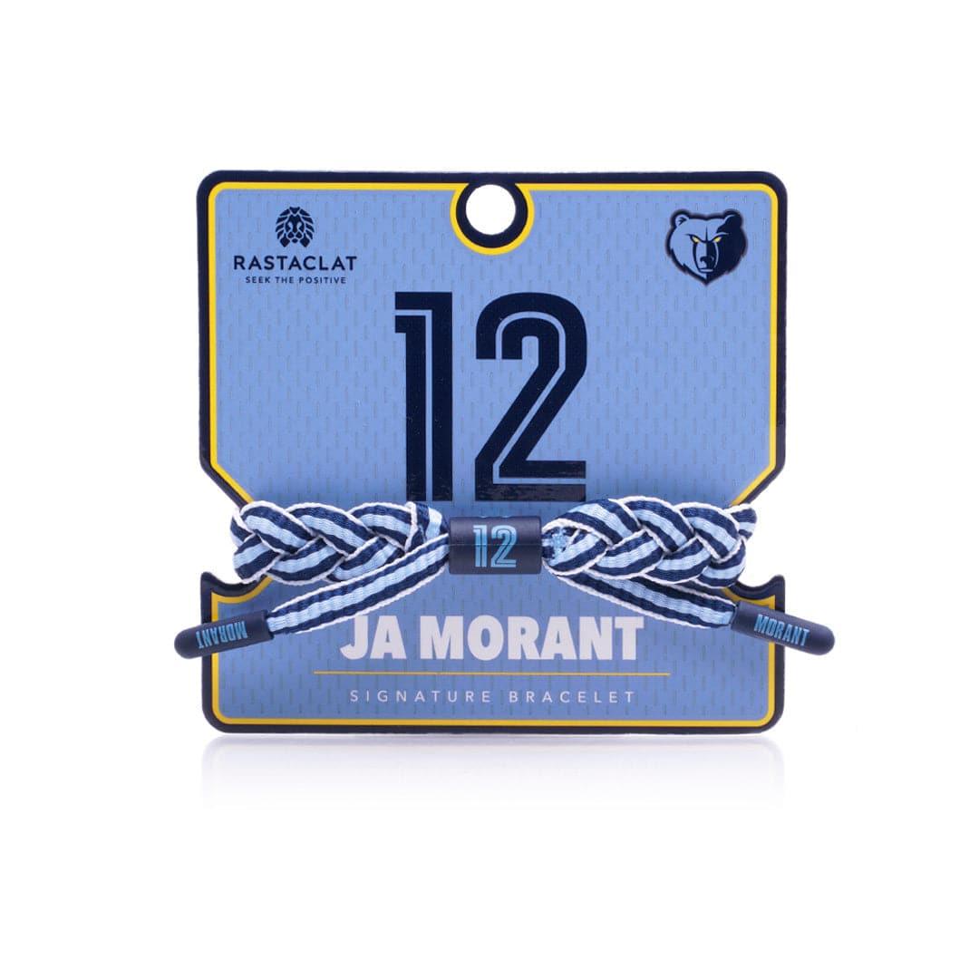 Ja Morant Memphis Grizzlies Rastaclat NBA Braided Bracelet - Lt Blue/Navy