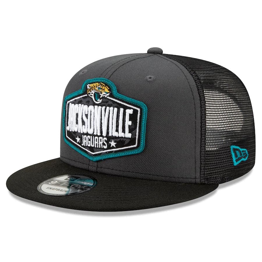 Jacksonville Jaguars New Era 2021 NFL Draft 9FIFTY Snapback Hat - Graphite