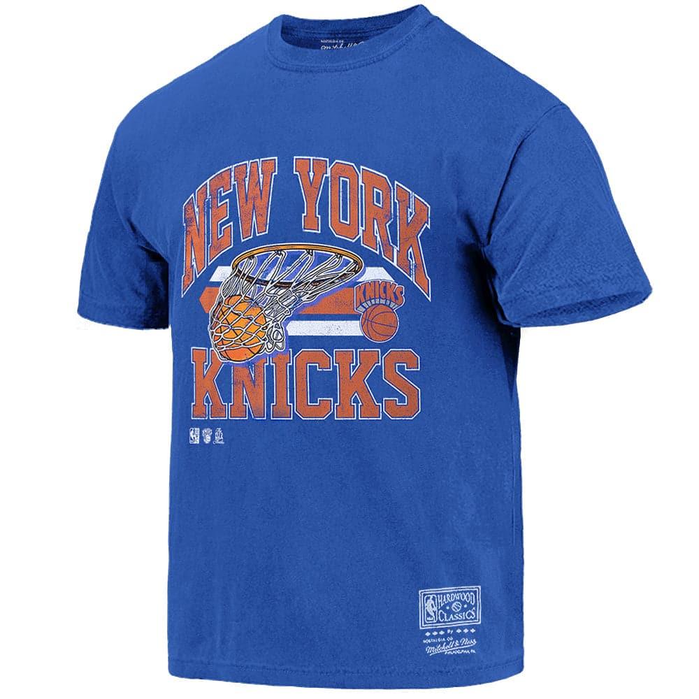 New York Knicks Mitchell & Ness NBA Bucket Vintage T-Shirt - Faded Blue