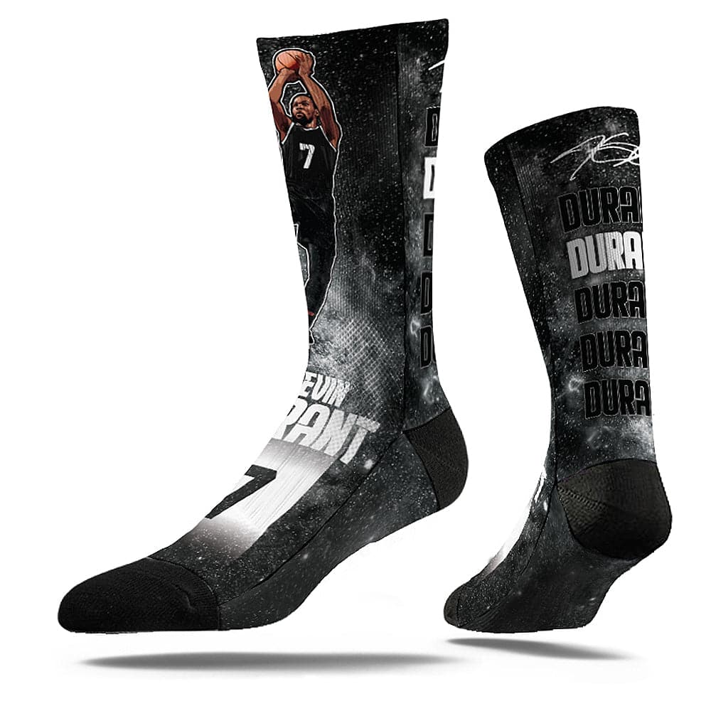 Kevin Durant Brooklyn Nets Strideline NBA Galaxy Classic Crew Socks - Black