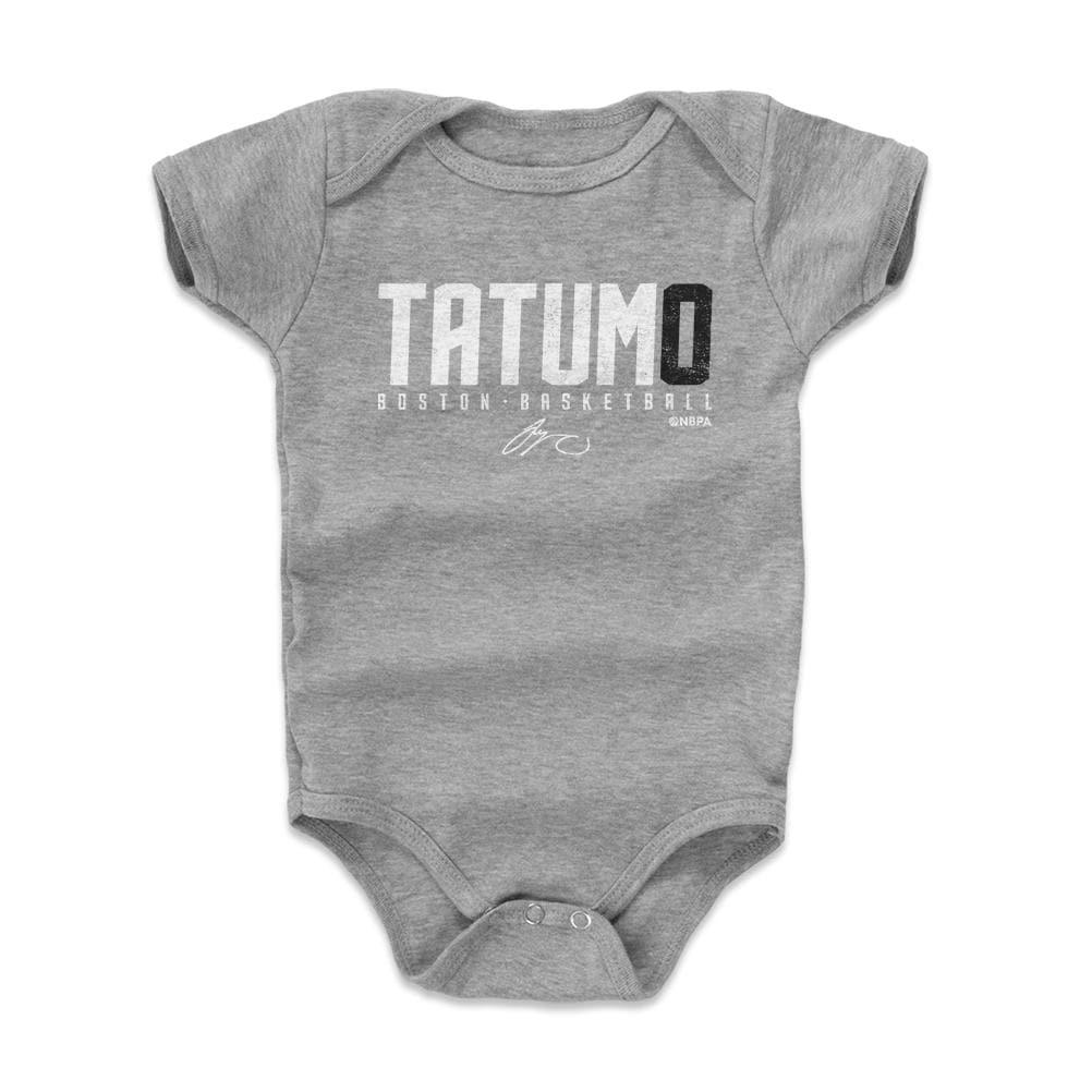 Babies Jayson Tatum Boston Celtics 500 Level NBA Tatum0 Onesie - Gray