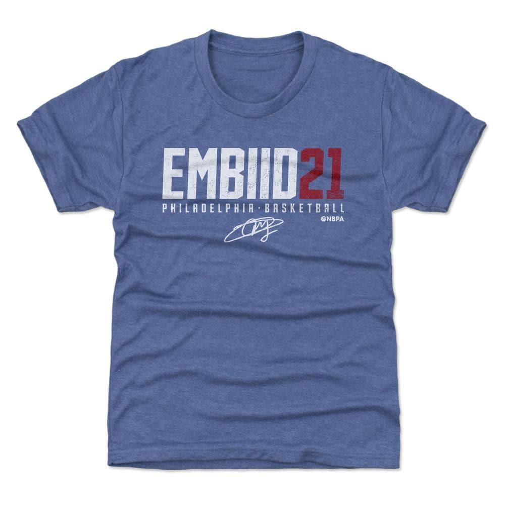 Youths Joel Embiid Philadelphia Sixers 500 Level NBA Embiid21 T-Shirt - Royal
