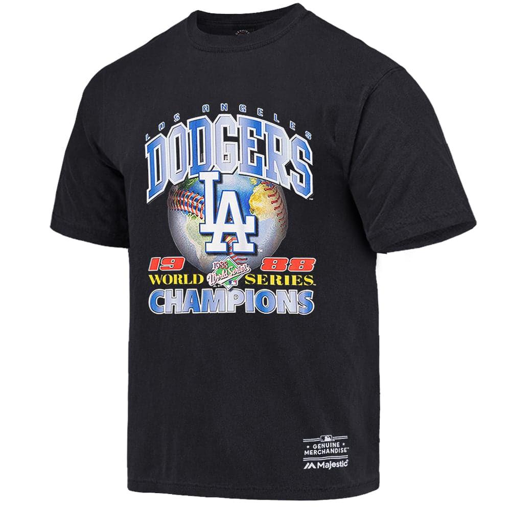 Los Angeles Dodgers MLB 88 Champs Vintage T-Shirt - Faded Black