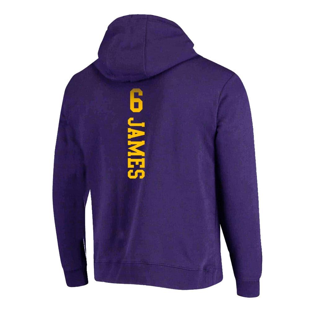 Youths LeBron James NBA Essentials Top Of The Key Hoodie Jumper - Purple