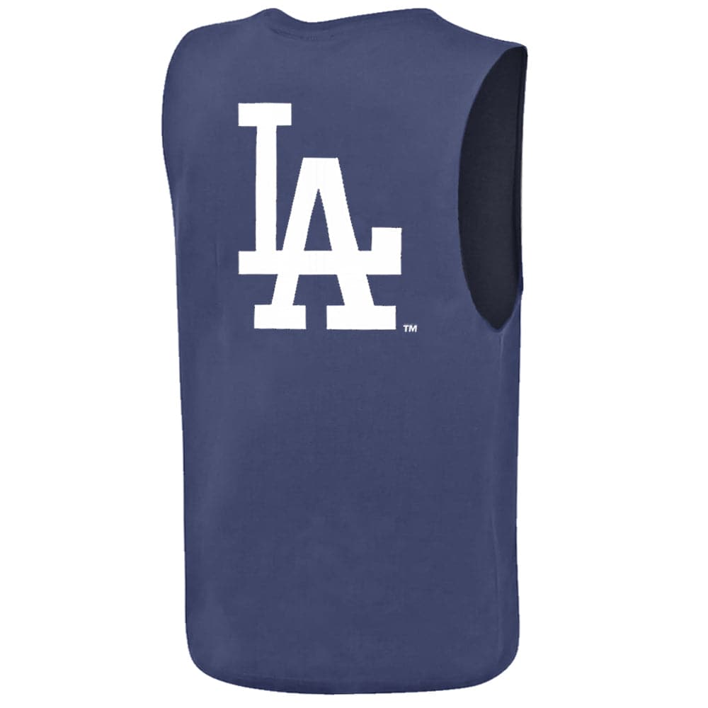 Los Angeles Dodgers Majestic MLB Vinny Muscle T-Shirt - Vintage Blue