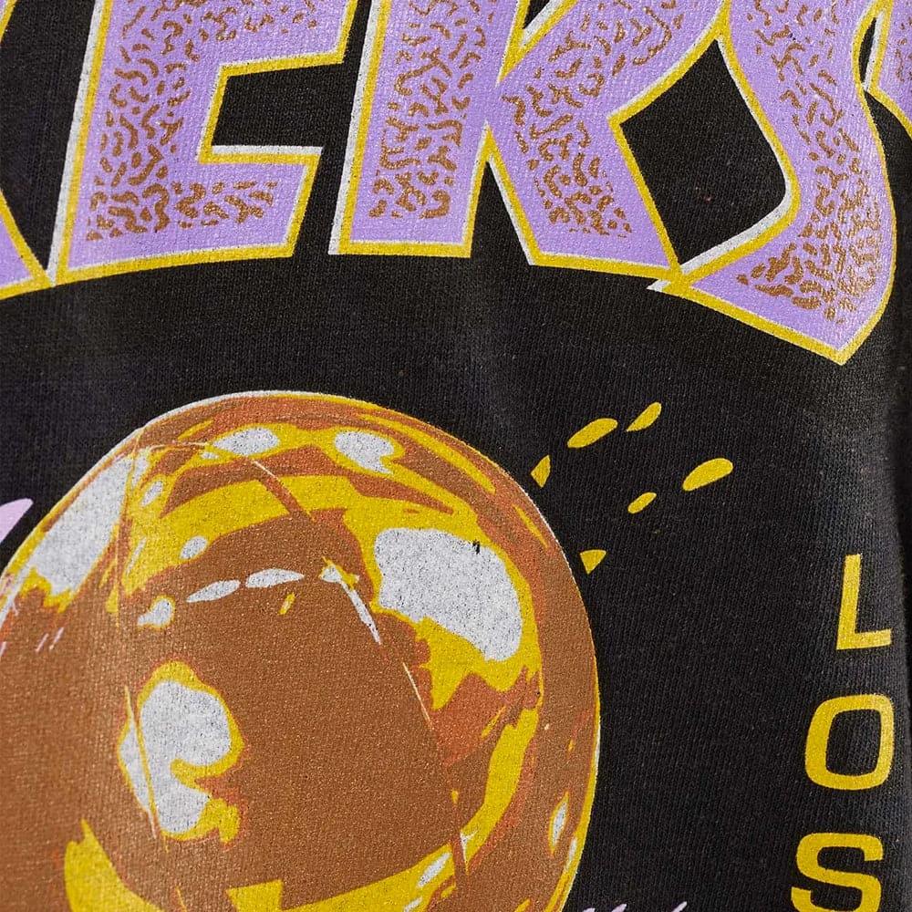 Los Angeles Lakers Mitchell & Ness NBA 17x Champions Vintage T-Shirt - Black