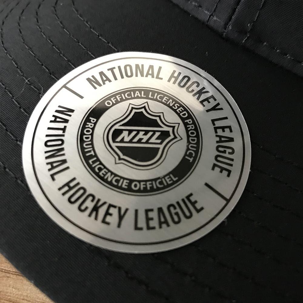 Los Angeles Kings NHL Vintage Script Pre-Curved Nylon Snapback Hat - Black