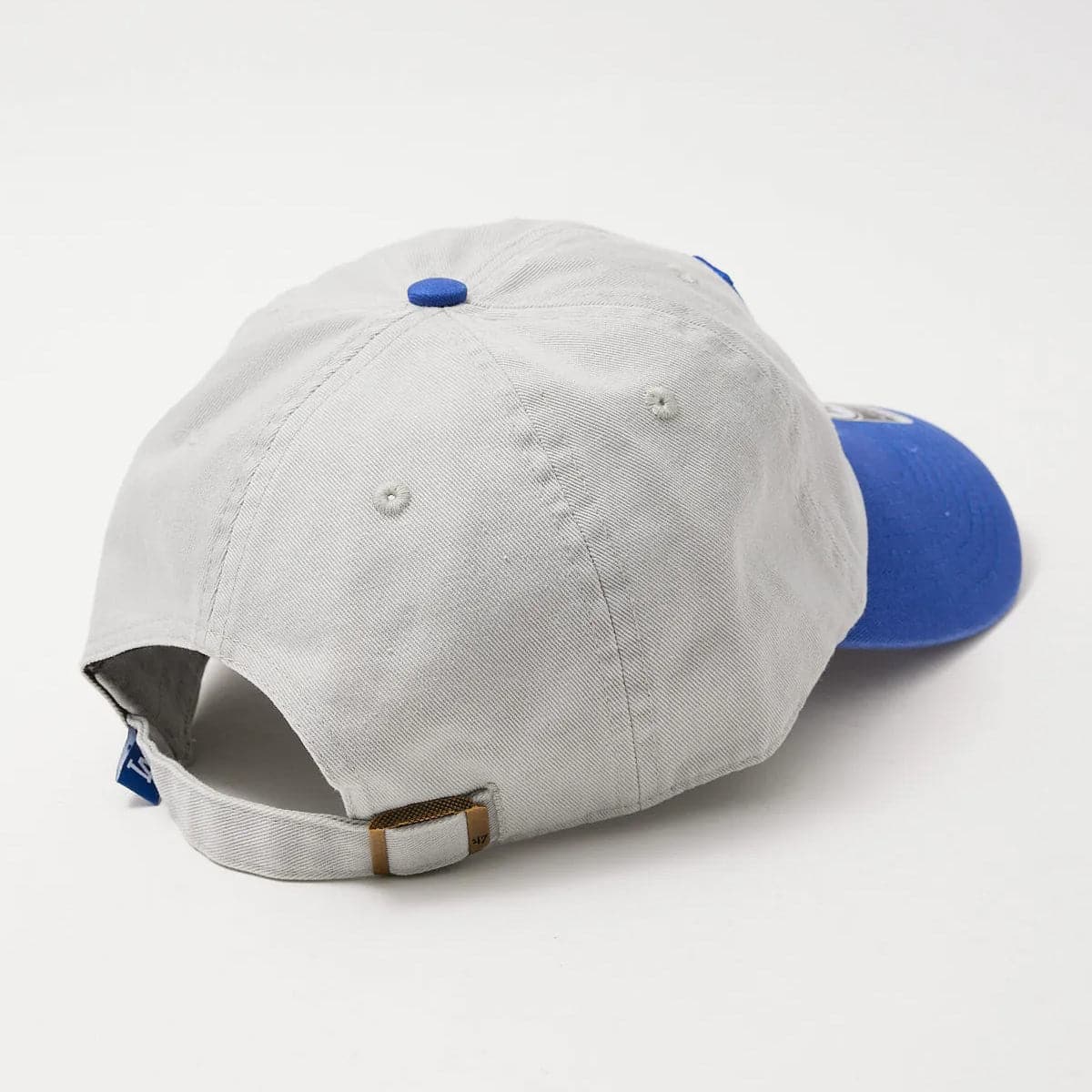 Los Angeles Dodgers '47 MLB Team 2-Tone Clean Up Strapback Hat - Grey