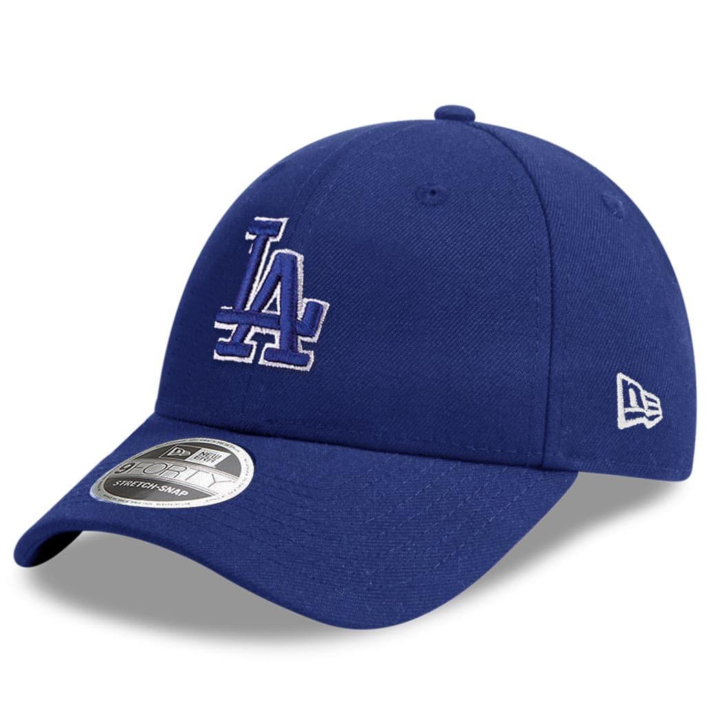 Los Angeles Dodgers New Era MLB Borderline 9FORTY Stretch Snap Curve Snapback Hat - Navy
