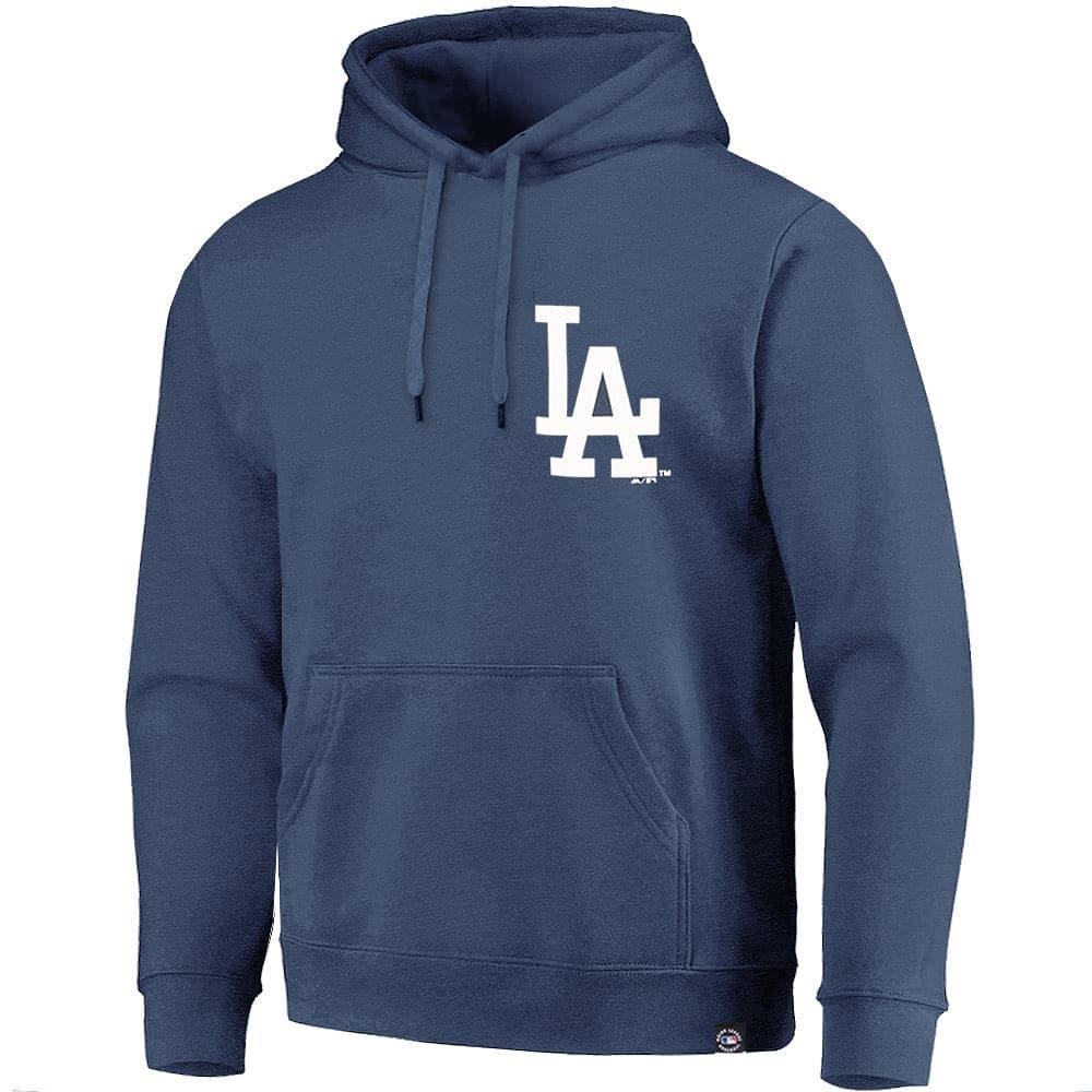 Los Angeles Dodgers Majestic MLB Duke Hoodie Jumper - Ocean Blue