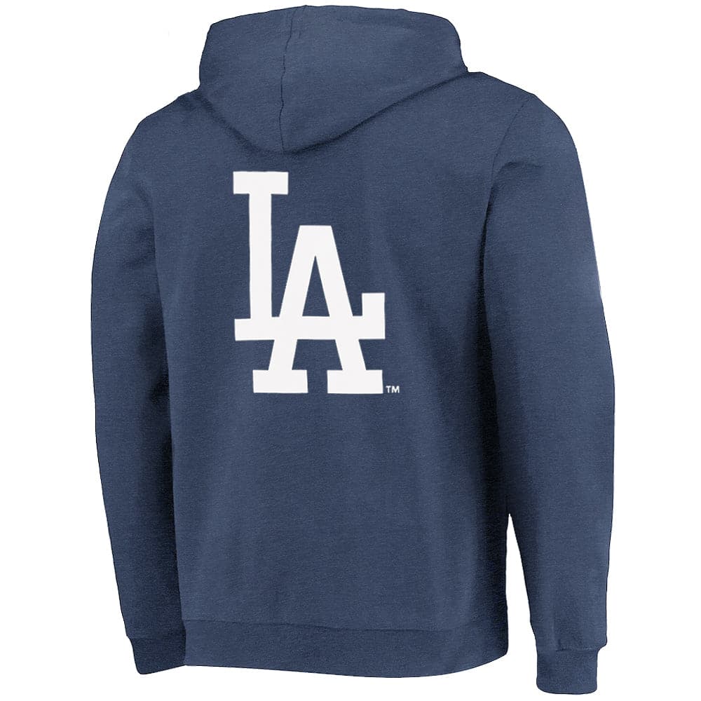 Los Angeles Dodgers Majestic MLB Duke Hoodie Jumper - Ocean Blue