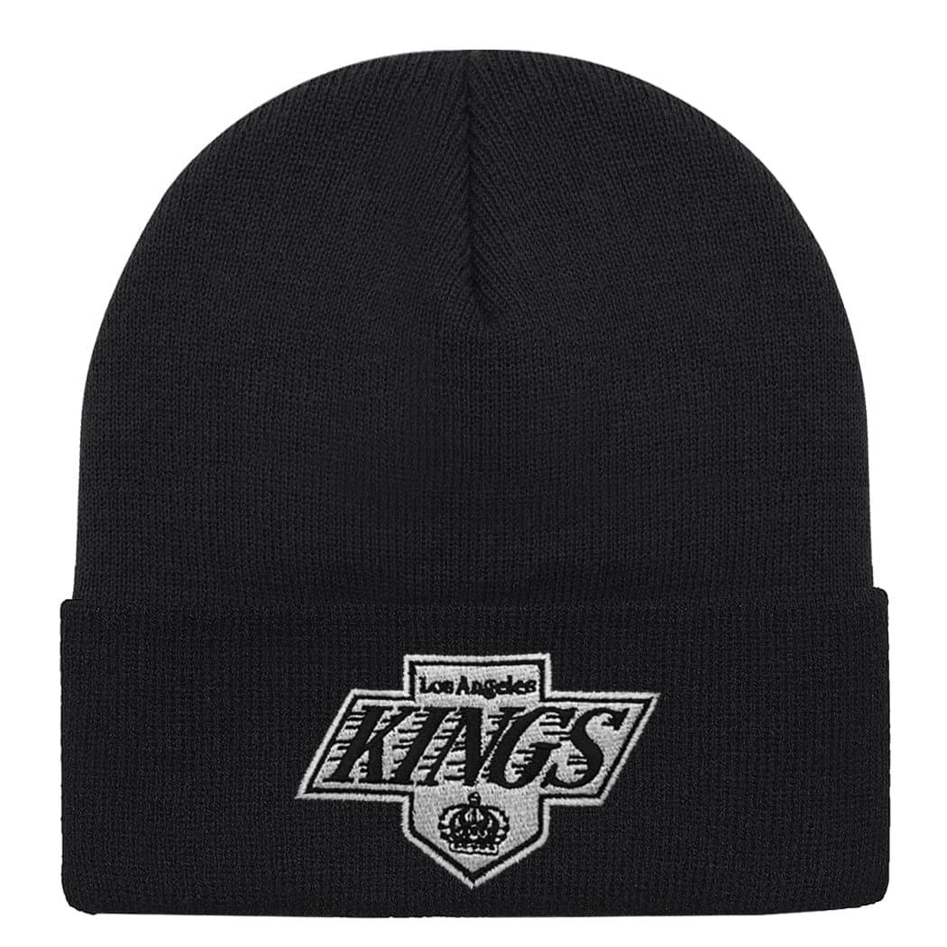 Los Angeles Kings NHL Vintage Logo Cuff Knit Beanie - Black
