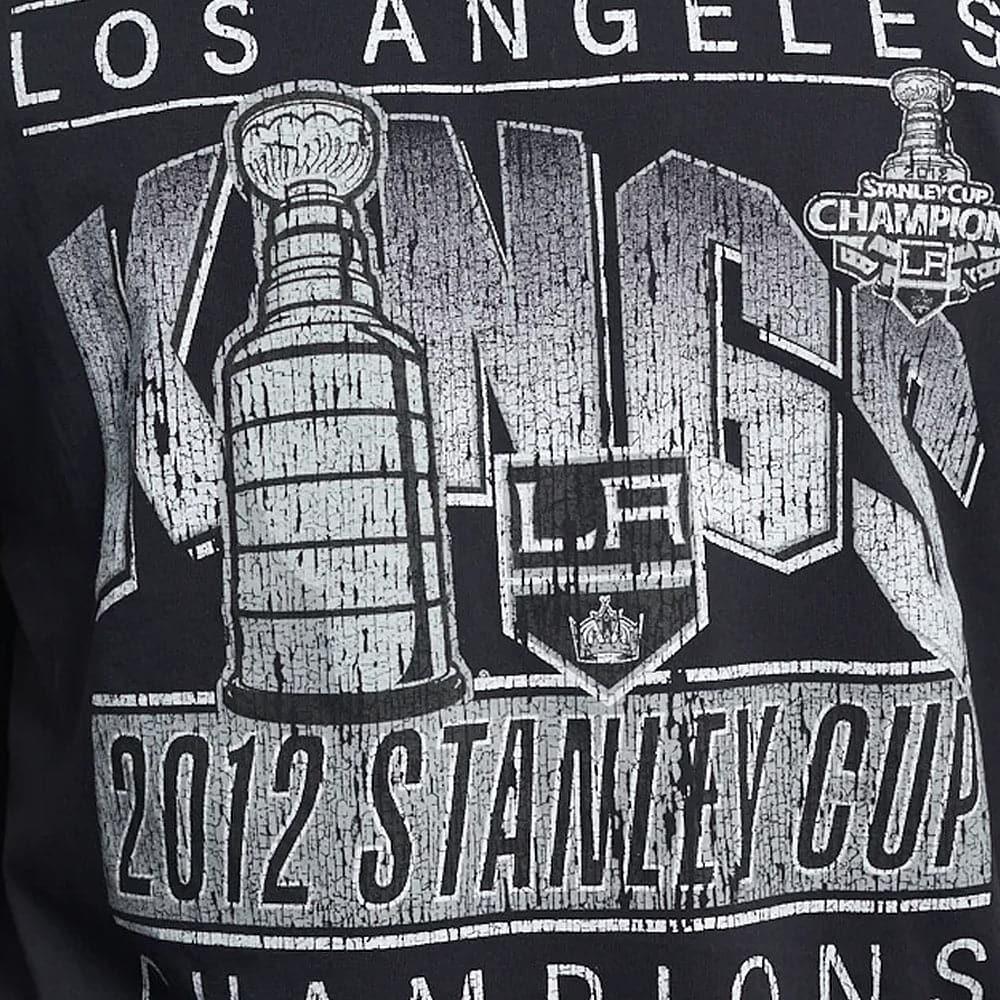 Los Angeles Kings NHL 2012 Stanley Cup Champs Vintage T-Shirt - Faded Black