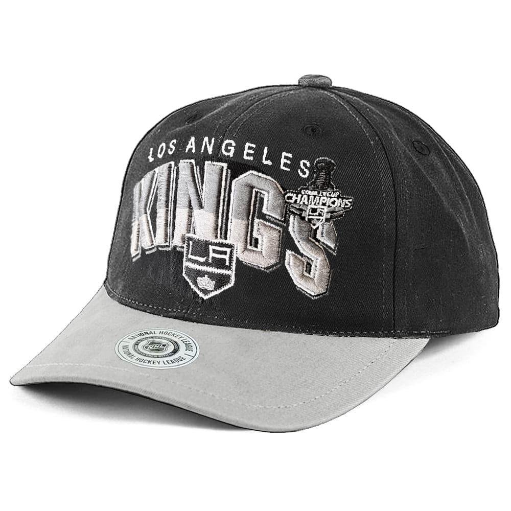 Los Angeles Kings NHL 2012 Arch Champs Vintage Deadstock Snapback Hat - Faded Black