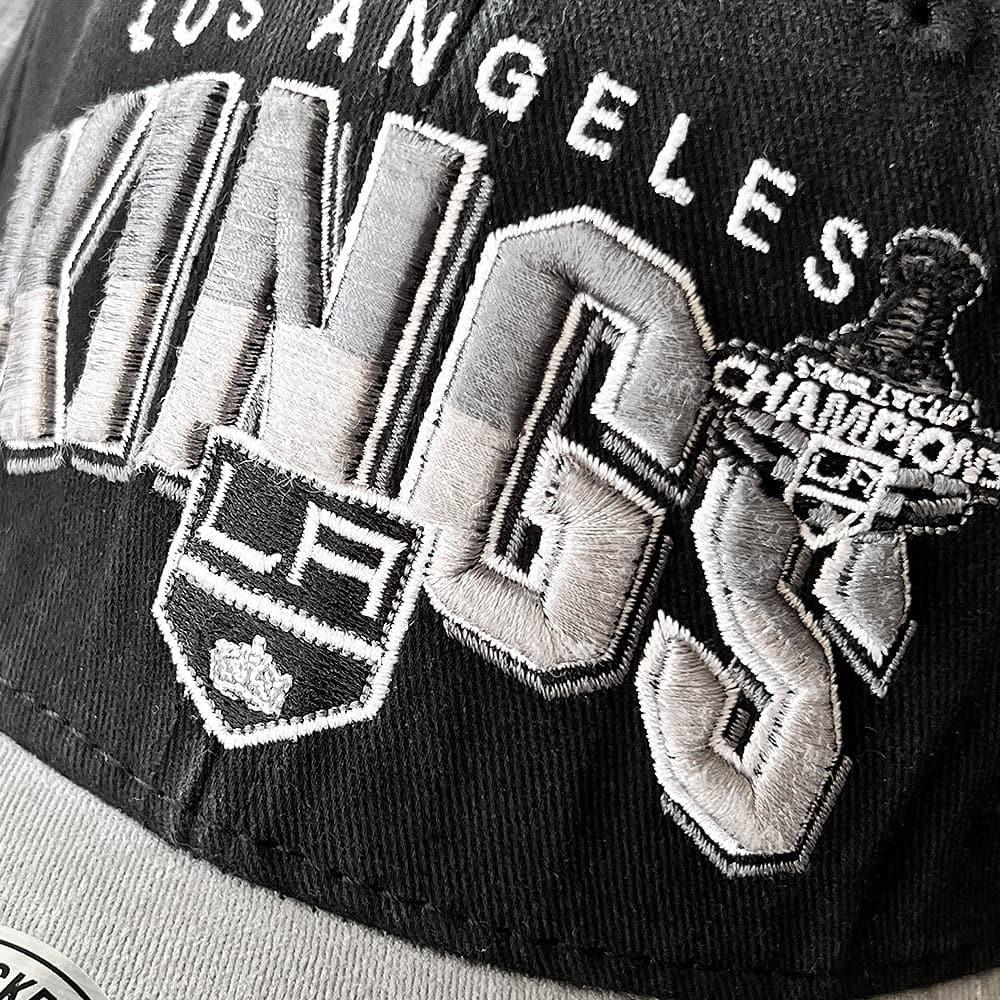 Los Angeles Kings NHL 2012 Arch Champs Vintage Deadstock Snapback Hat - Faded Black