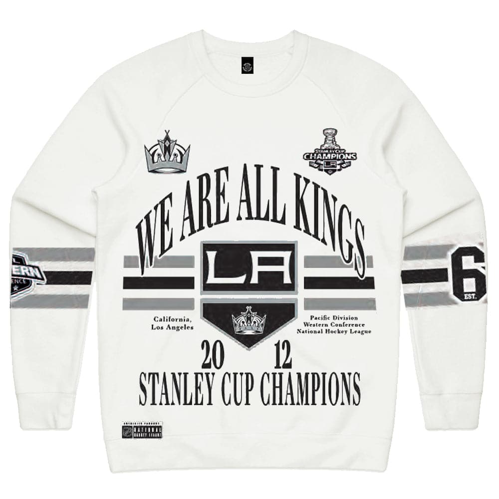 Los Angeles Kings NHL We Are All Kings Vintage Crew Jumper - White