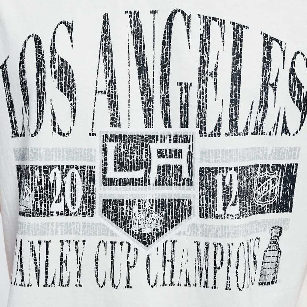 Los Angeles Kings NHL Team Arch Vintage T-Shirt - White