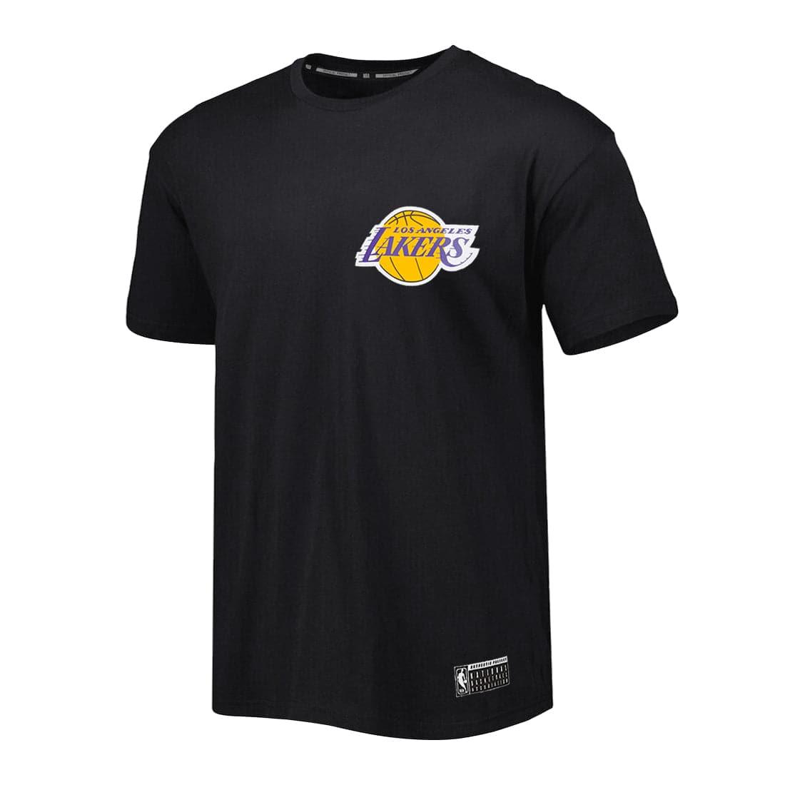 Youths Los Angeles Lakers NBA Essentials Team Logo Repeat T-Shirt - Black