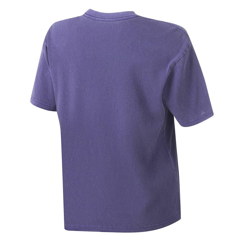 Womens Los Angeles Lakers Mitchell & Ness NBA 90's Block Blur Vintage T-Shirt - Faded Purple