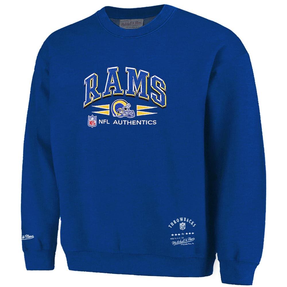 Los Angeles Rams Mitchell & Ness NFL Authentics Vintage Crew Jumper - Blue