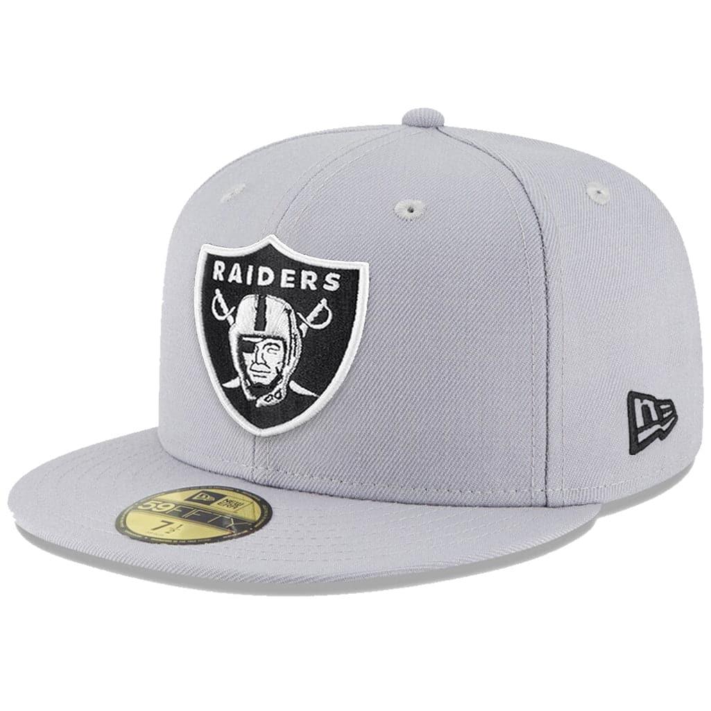 Las Vegas Raiders New Era NFL Team Alternate 59FIFTY Fitted Hat - Grey