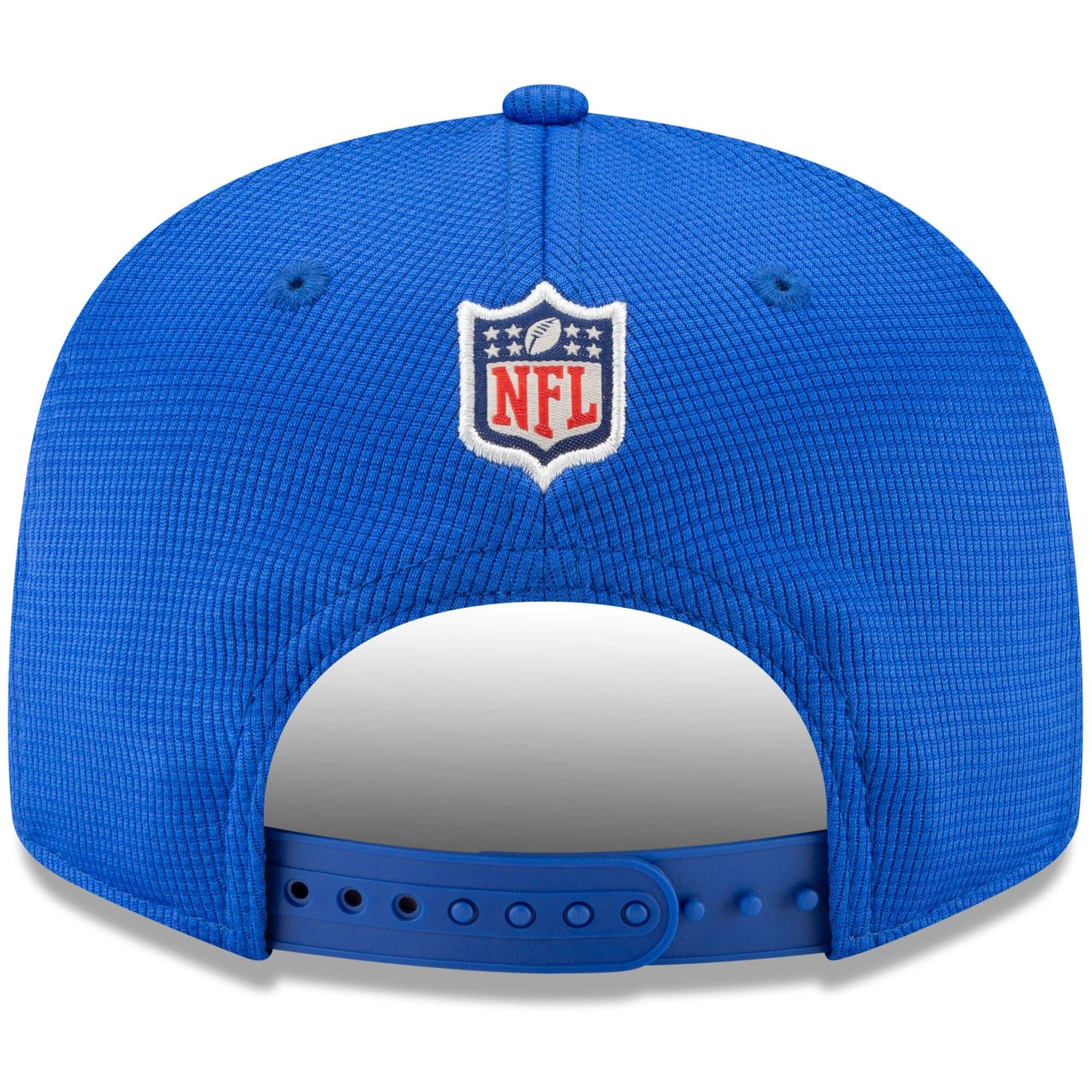 Los Angeles Rams New Era NFL 2021 Sideline Home 9FIFTY Snapback Hat - Blue