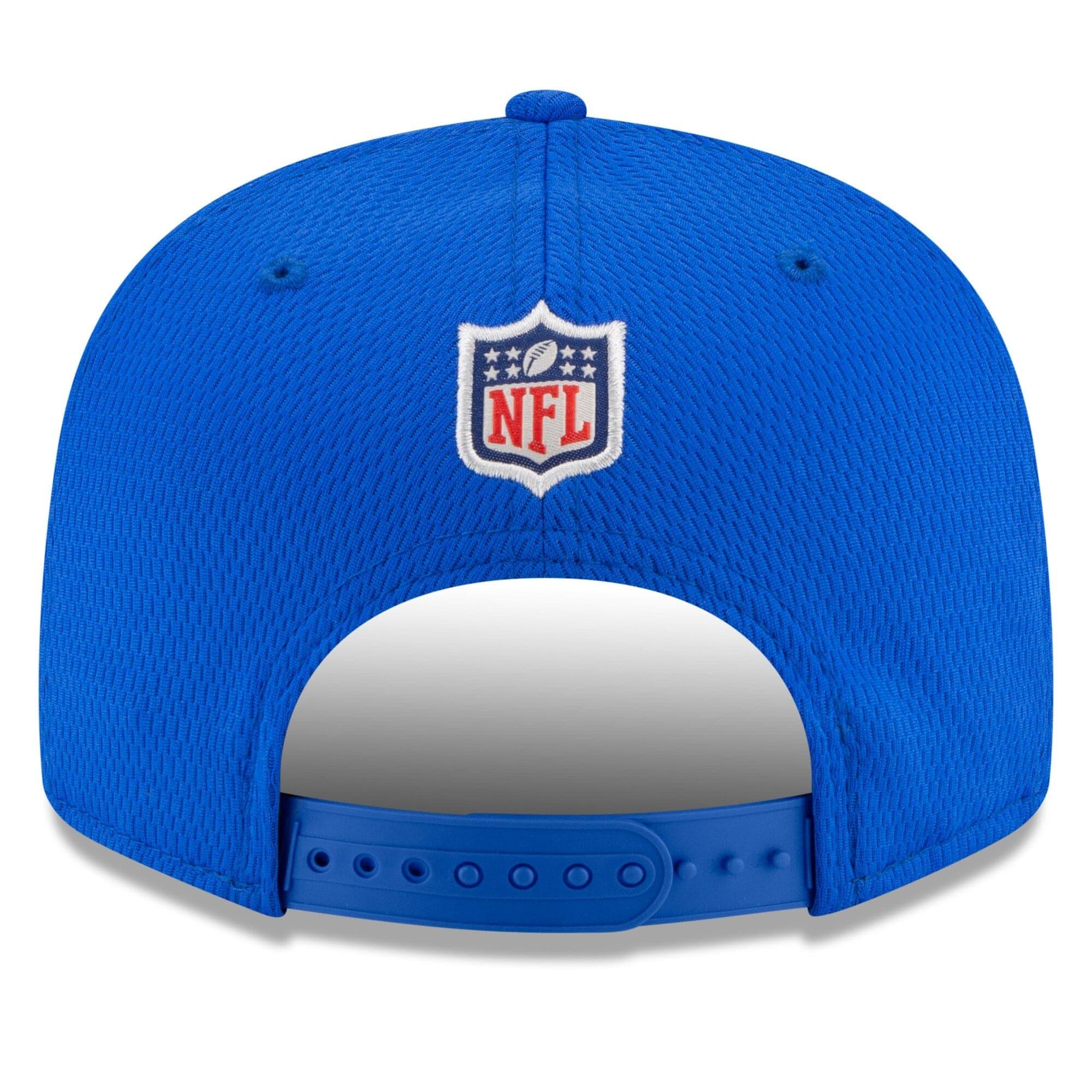 Los Angeles Rams New Era NFL 2021 Sideline Road 9FIFTY Snapback Hat - Black