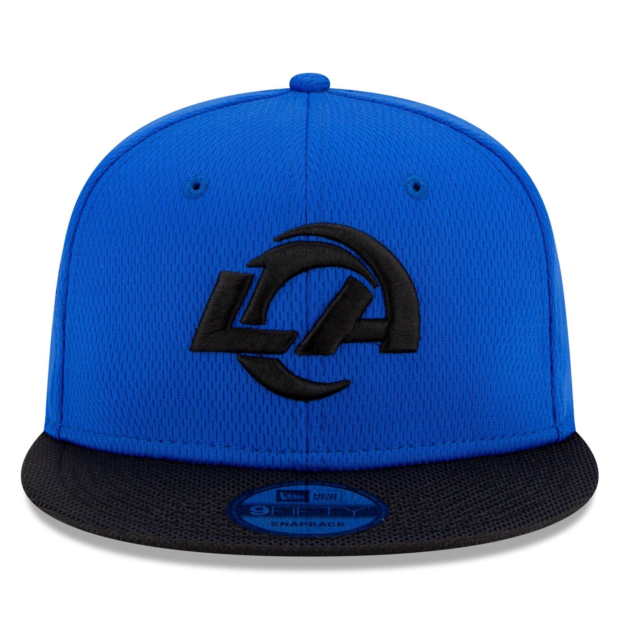 Los Angeles Rams New Era NFL 2021 Sideline Road 9FIFTY Snapback Hat - Black