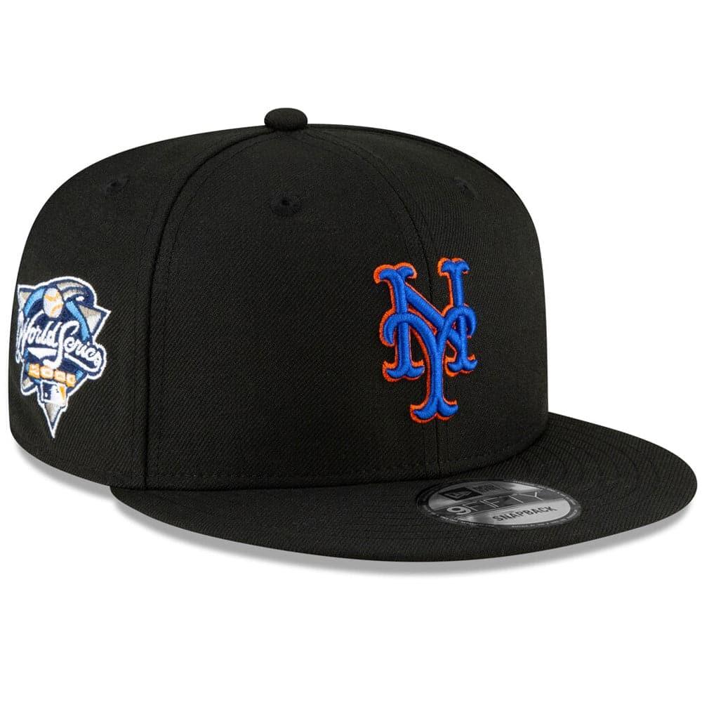 New York Mets New Era MLB 2000 World Series Patch 9FIFTY Snapback Hat - Black