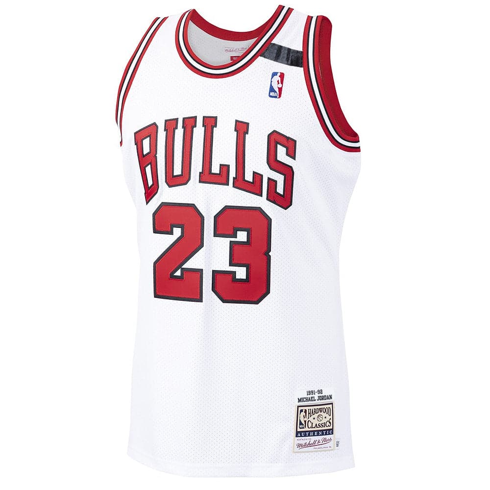 Michael Jordan Chicago Bulls Mitchell & Ness NBA 91-92 Home Authentic Jersey - White