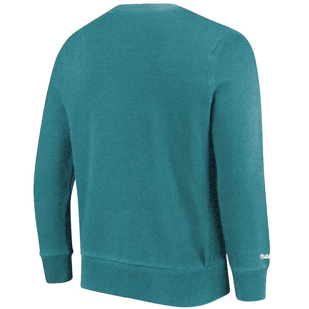 Miami Dolphins Mitchell & Ness NFL Keyline Vintage Crew Jumper - Faded Teal