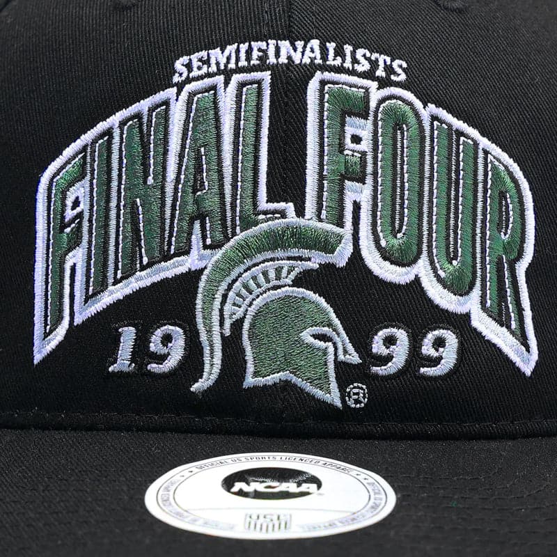 Michigan State Spartans NCAA Final Four Pre-Curved Snapback Hat - Black