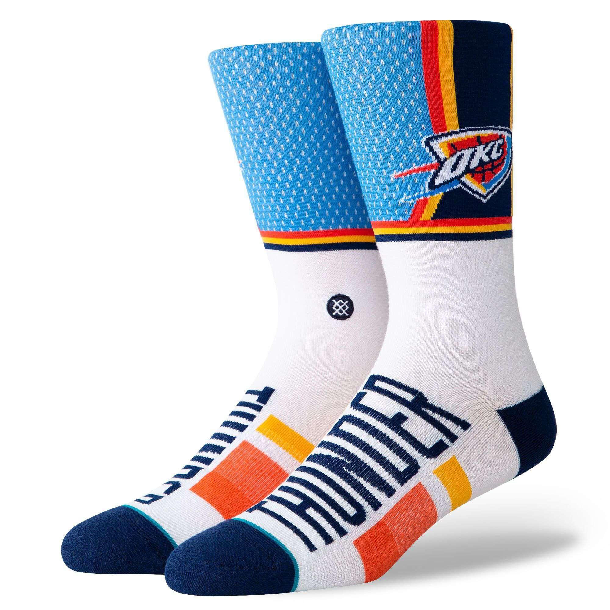 Oklahoma City Thunder Stance NBA Shortcut Crew Socks - Blue