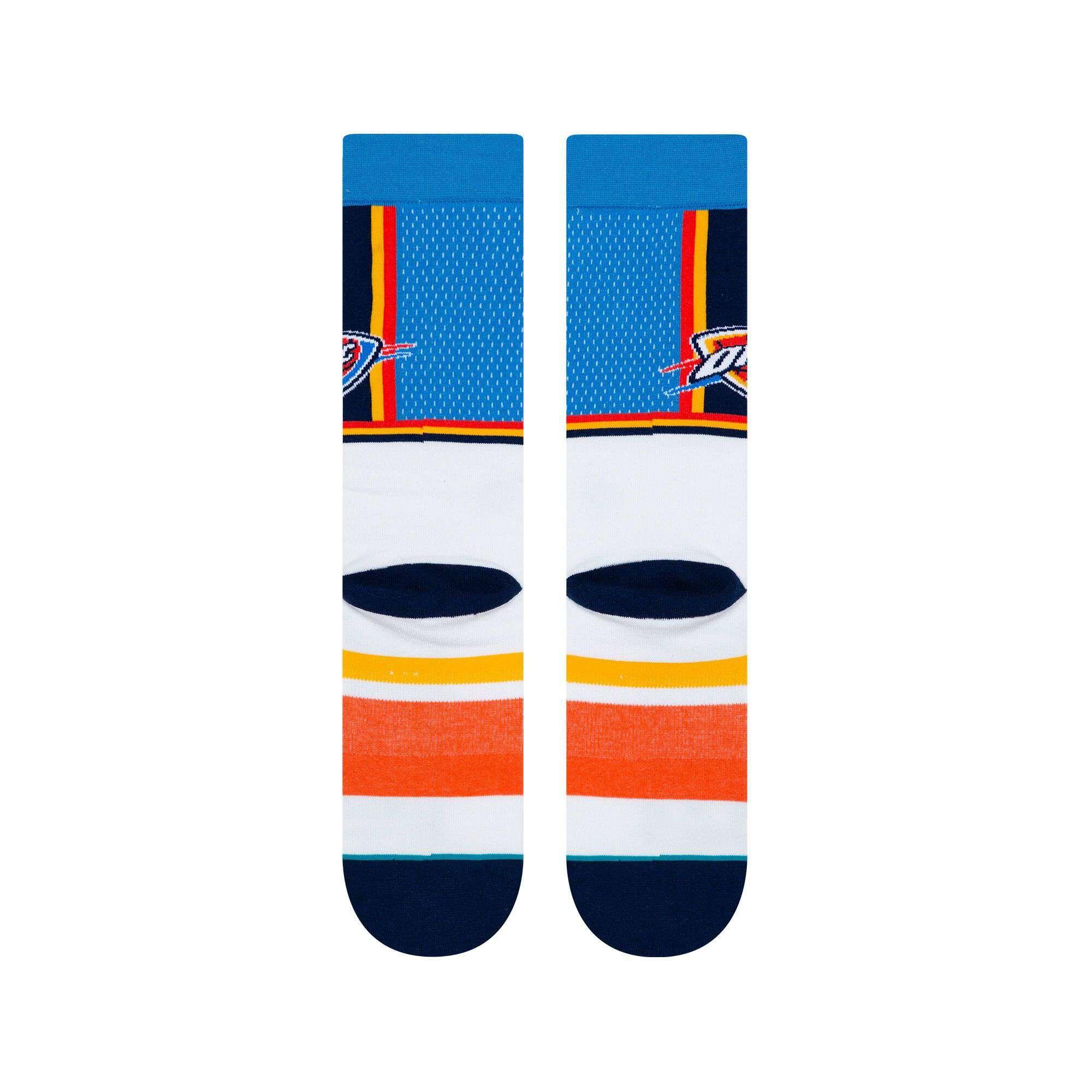 Oklahoma City Thunder Stance NBA Shortcut Crew Socks - Blue