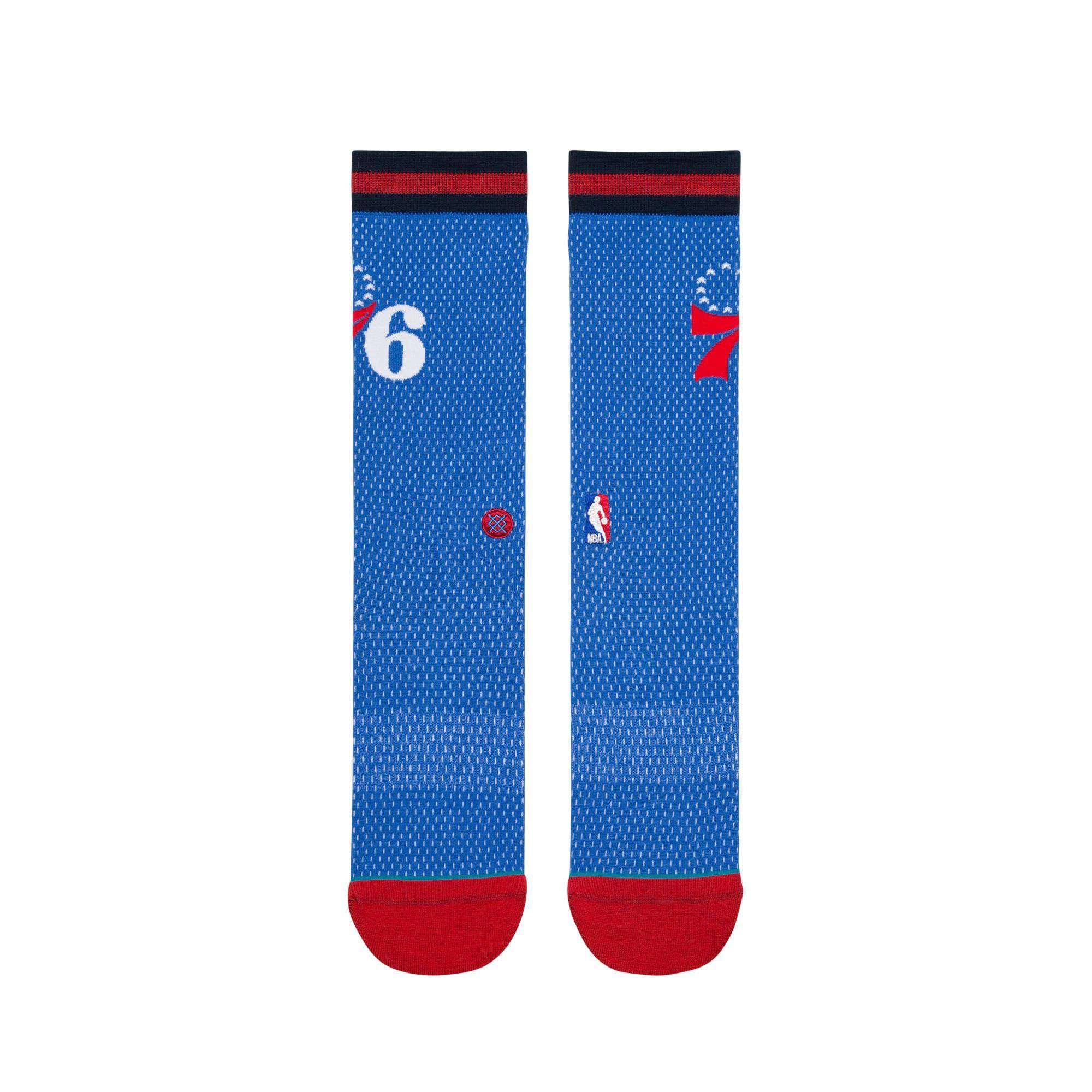 Philadelphia 76ers Stance NBA Jersey Crew Socks - Blue