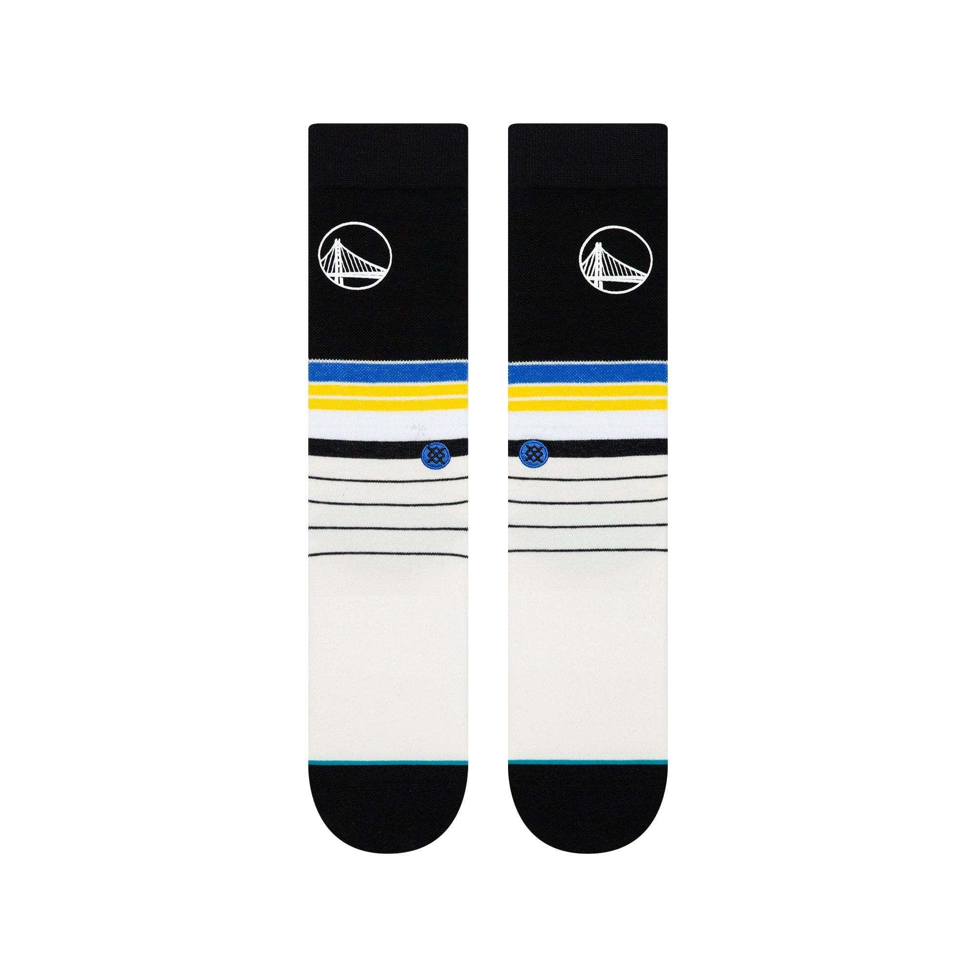 Golden State Warriors Stance NBA Baseline Crew Socks - Black
