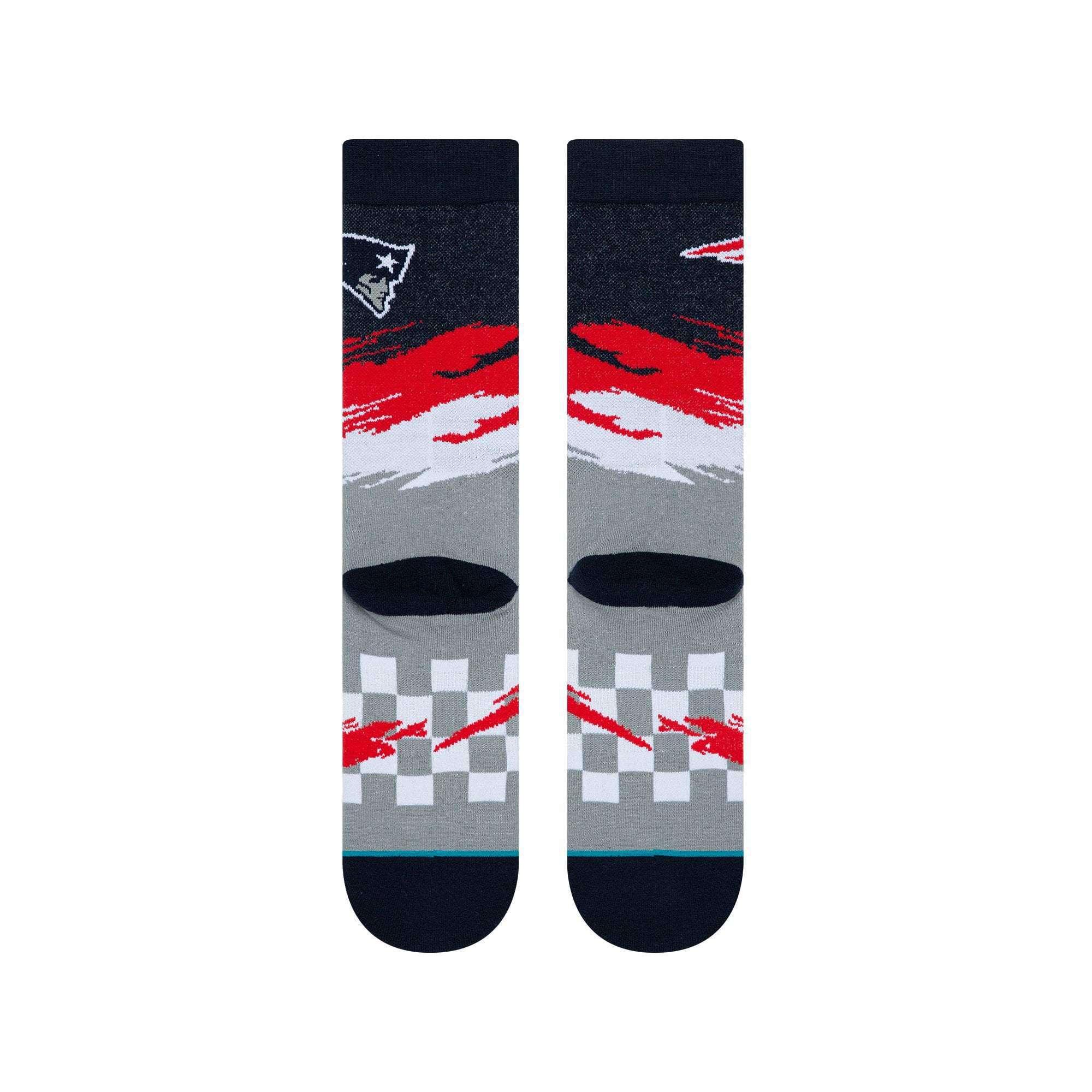 New England Patriots Stance NFL Wave Crew Socks - Navy