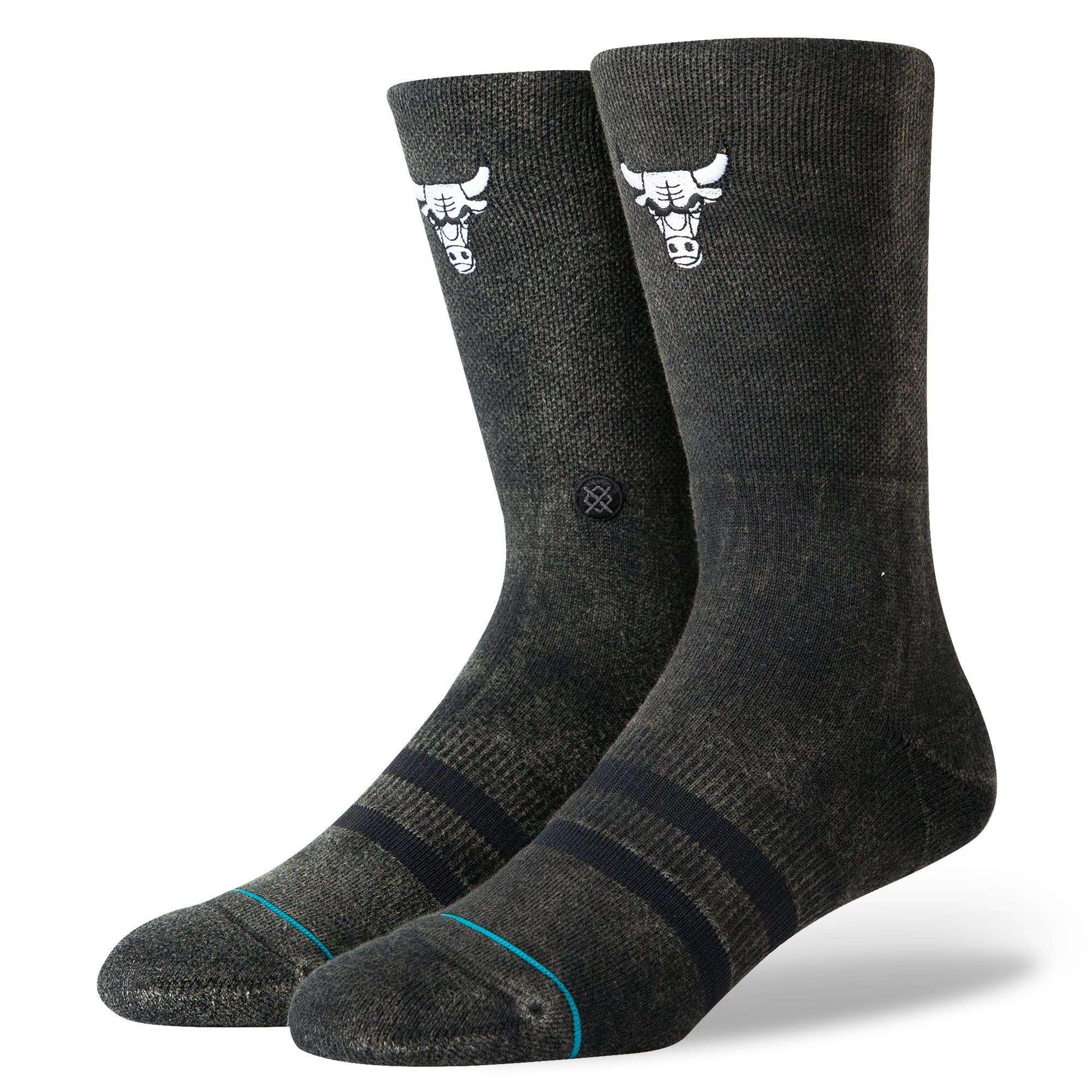 Chicago Bulls Stance NBA Blacktop Crew Socks - Black
