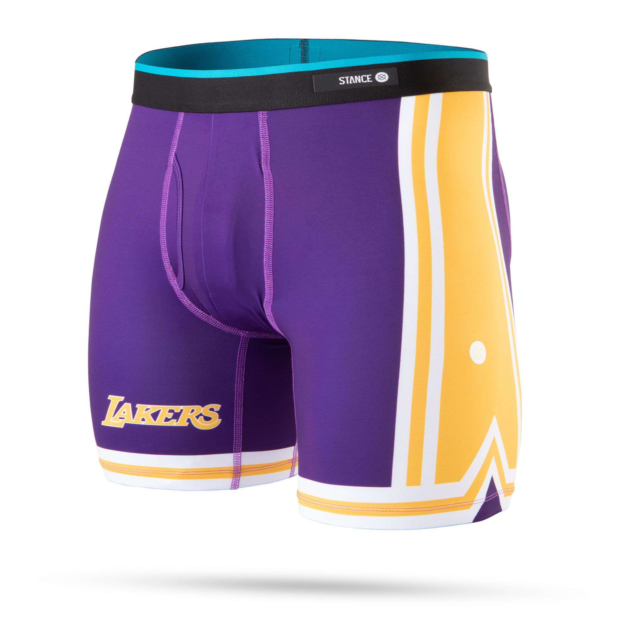 Los Angeles Lakers Stance NBA HWC Boxer Short Briefs - Purple