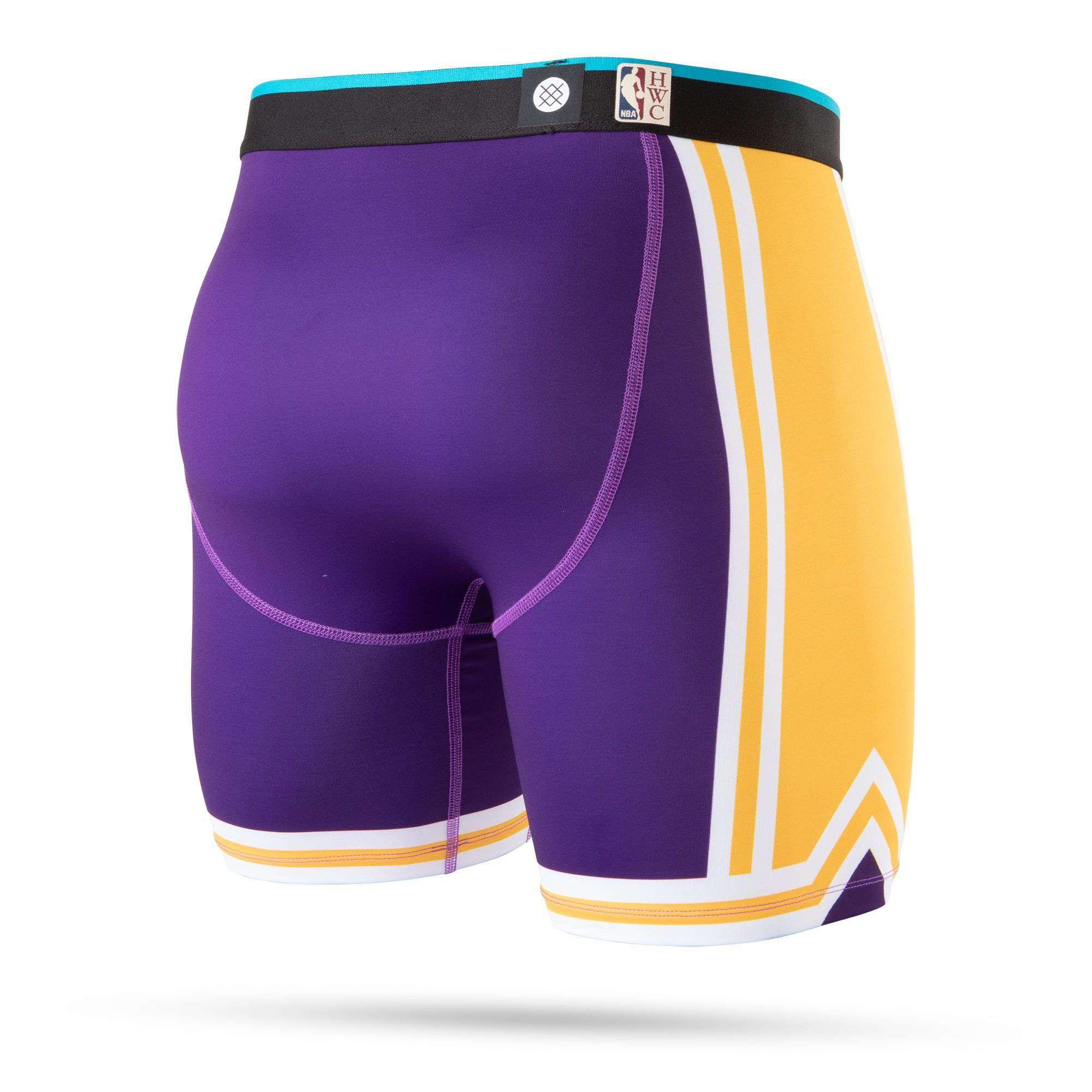 Los Angeles Lakers Stance NBA HWC Boxer Short Briefs - Purple