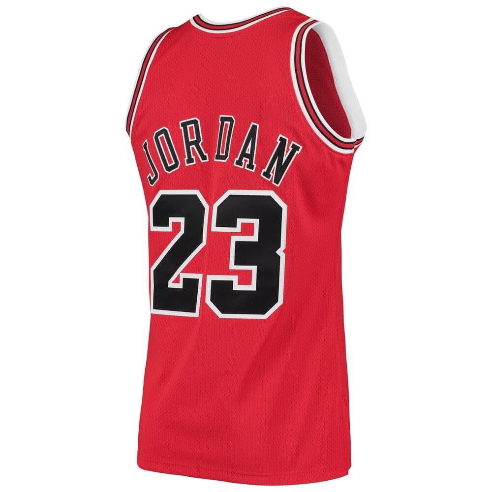 Michael Jordan Chicago Bulls Mitchell & Ness NBA 95-96 Finals Authentic Jersey - Red