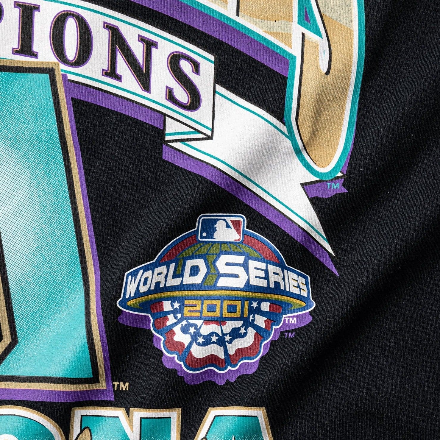 Arizona Diamondbacks MLB World Series Vintage T-Shirt - Faded Black