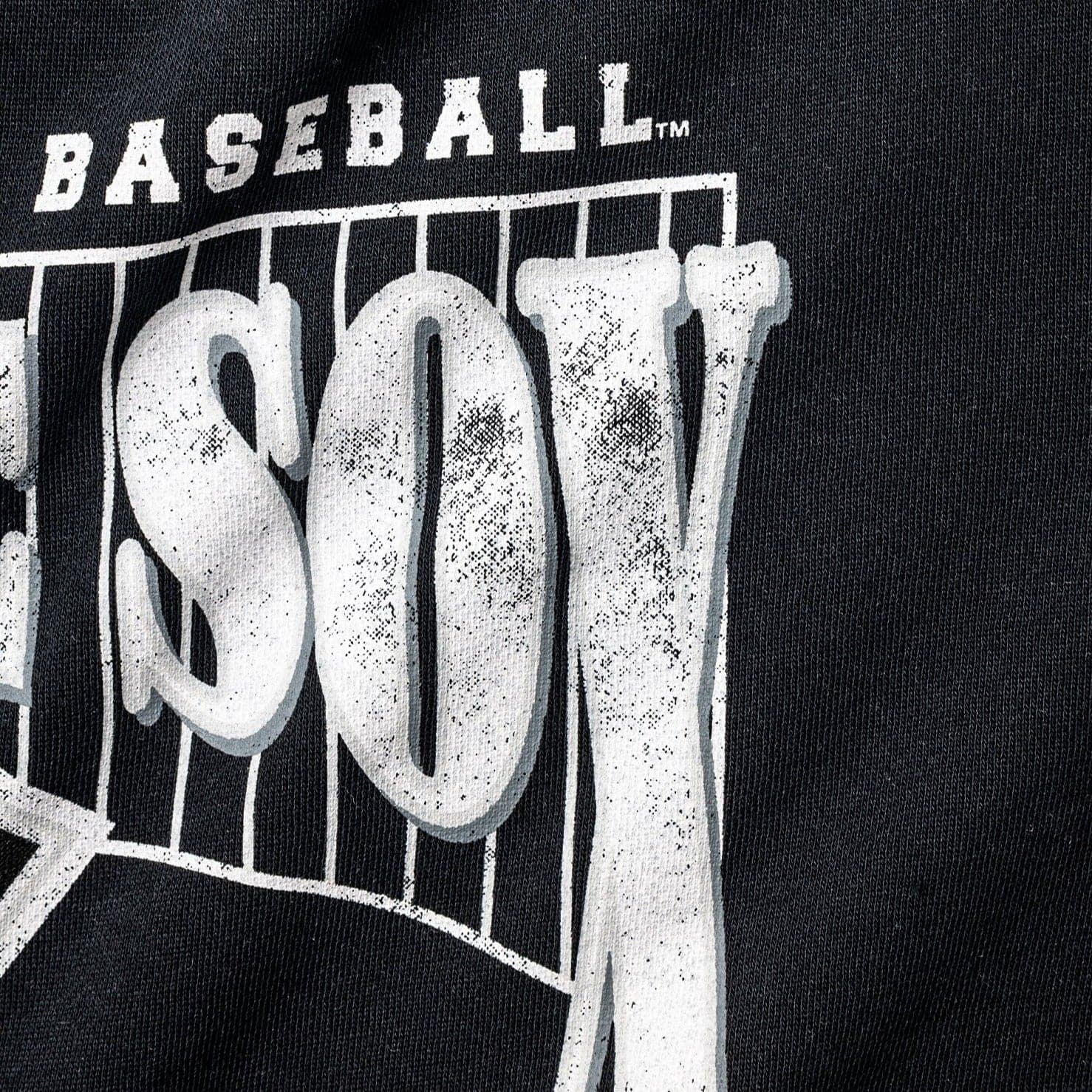 Chicago White Sox Majestic MLB Stripe Arch Vintage Crew Jumper - Faded Black