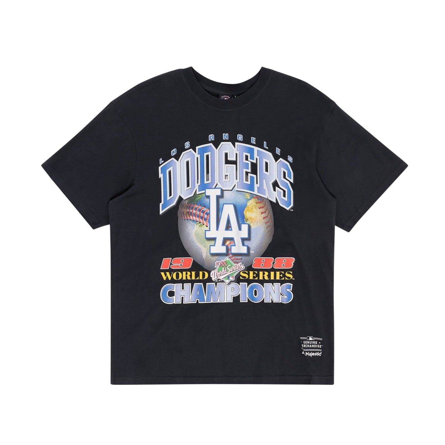Los Angeles Dodgers MLB 88 Champs Vintage T-Shirt - Faded Black