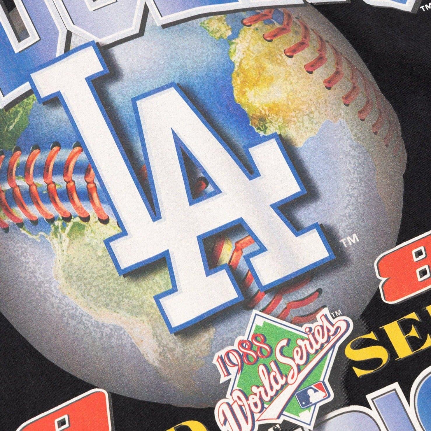 Los Angeles Dodgers MLB 88 Champs Vintage T-Shirt - Faded Black