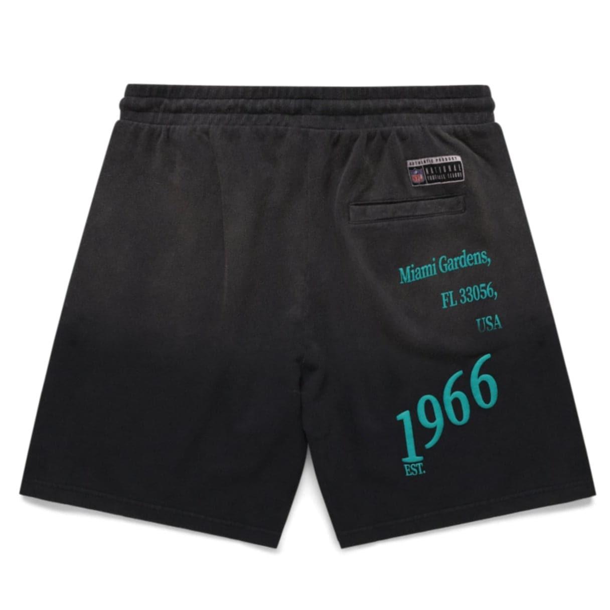 Miami Dolphins NFL Multi Logo Fleece Shorts - Faded Black