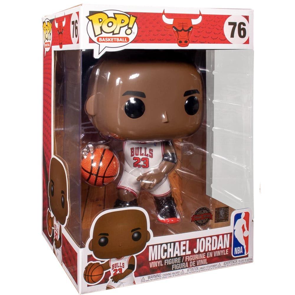 Michael Jordan Chicago Bulls Funko Pop Jumbo 10" 76 Figure - White